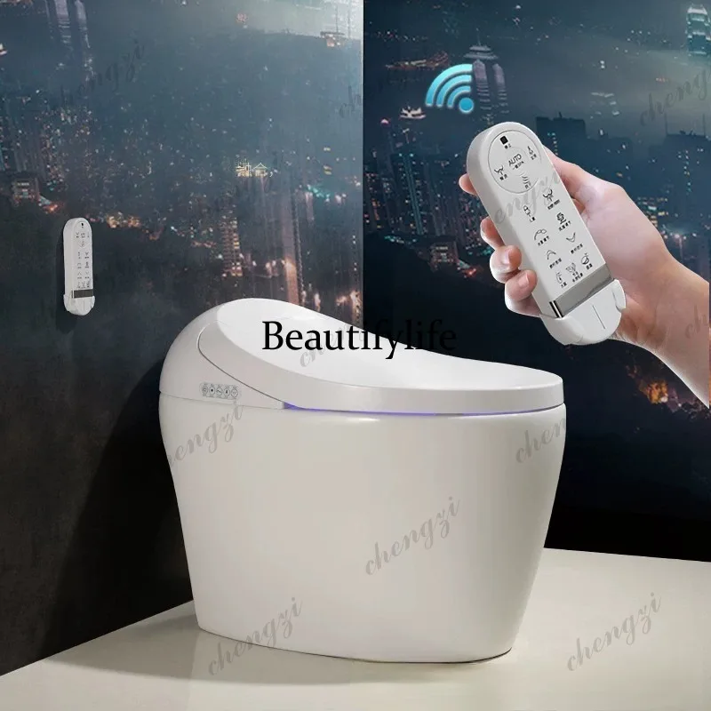 Household smart toilet Fully automatic cleaning, drying, power failure flushing, foot flushing button toilet