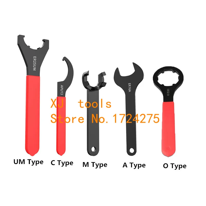 NEW ER Collet A/M/UM/C/O Type Wrench ER8 ER11 ER16 ER20 ER25 ER32 ER Spanner for Collet Chuck Holder CNC Milling Tool Lathe Tool