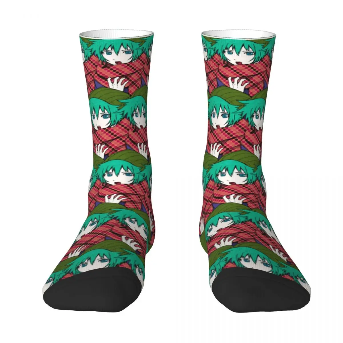 Casual YTTD Anime GameShin Tsukimi Your Turn To Die Unisex Round neck Socks Windproof Novelty Four Seasons Stockings Gift