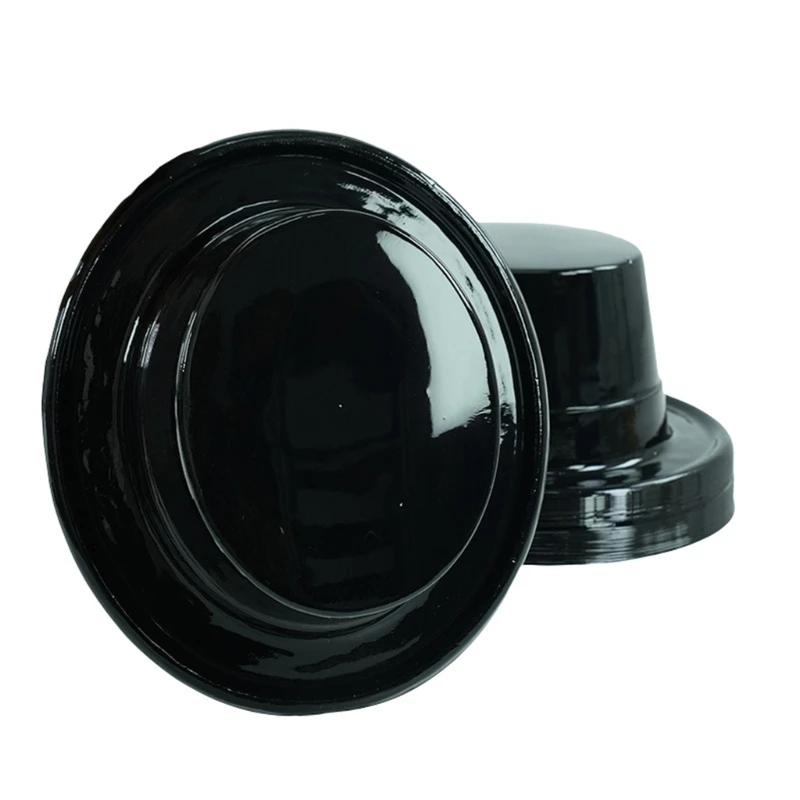 50LE High Gloss PVC Hat For Magicians Show Stage Performances And Fashion Accessory