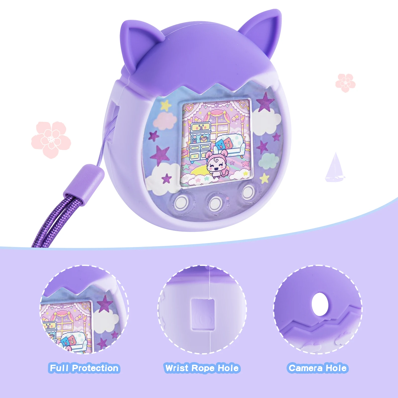Goture Protective Cover Scratch & Wear Resistant Shock Resistant Decorative Cover Hard PC for Mini Game Accessories
