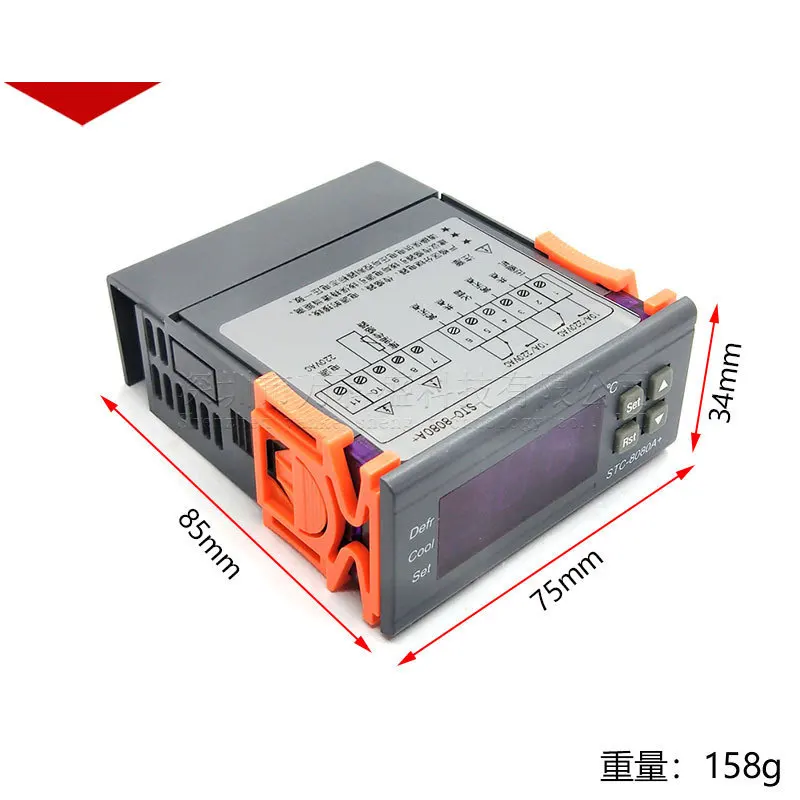 

Регулятор температуры Stc-8080a, 20 шт., охлаждение, автоматическое размораживание, интеллектуальный регулятор температуры