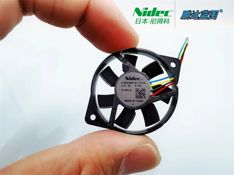 Imagem -05 - Nidec Rodada Pwm Ventilador de Controle de Temperatura Universal 3cm Alta Volta 4.2v 5v U30n05ms1a757j14 3007