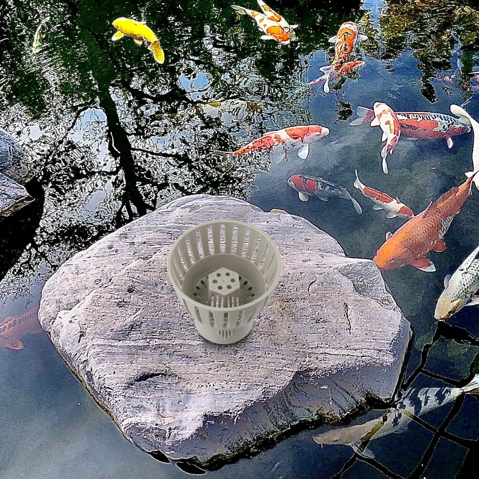 Pond Drain Skimmer For Koi Ponds With Adjustable Height And Swing Angle For Efficient Leaf Collection And Water Control