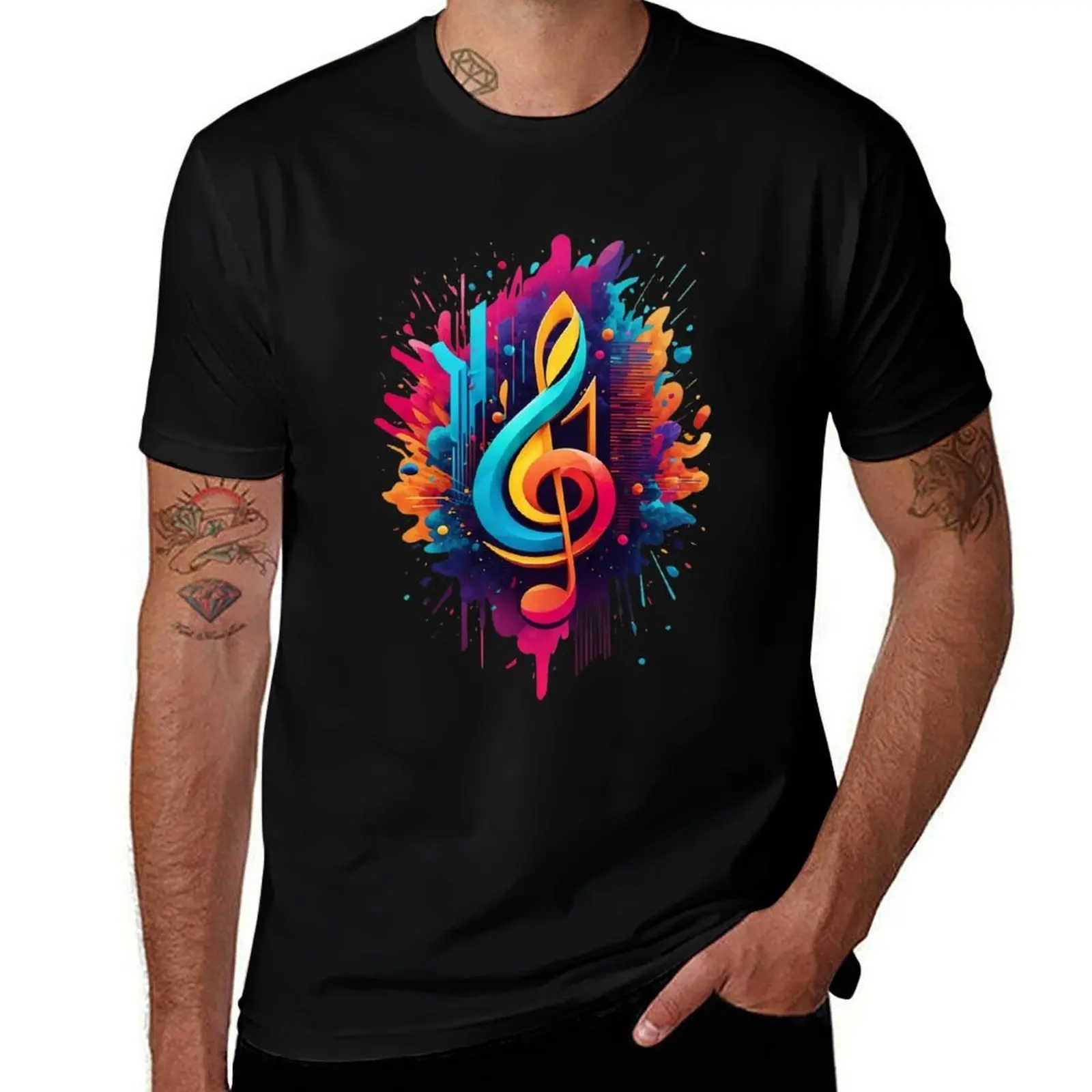 Treble clef T-Shirt Durable Work Wear T-Shirt