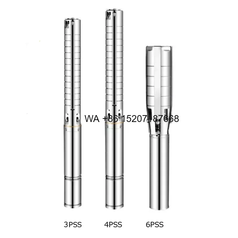 Wmwmnu High Flow DC Solar Water Pump Stainless Steel Submersible Pump for Greenhouse Watering