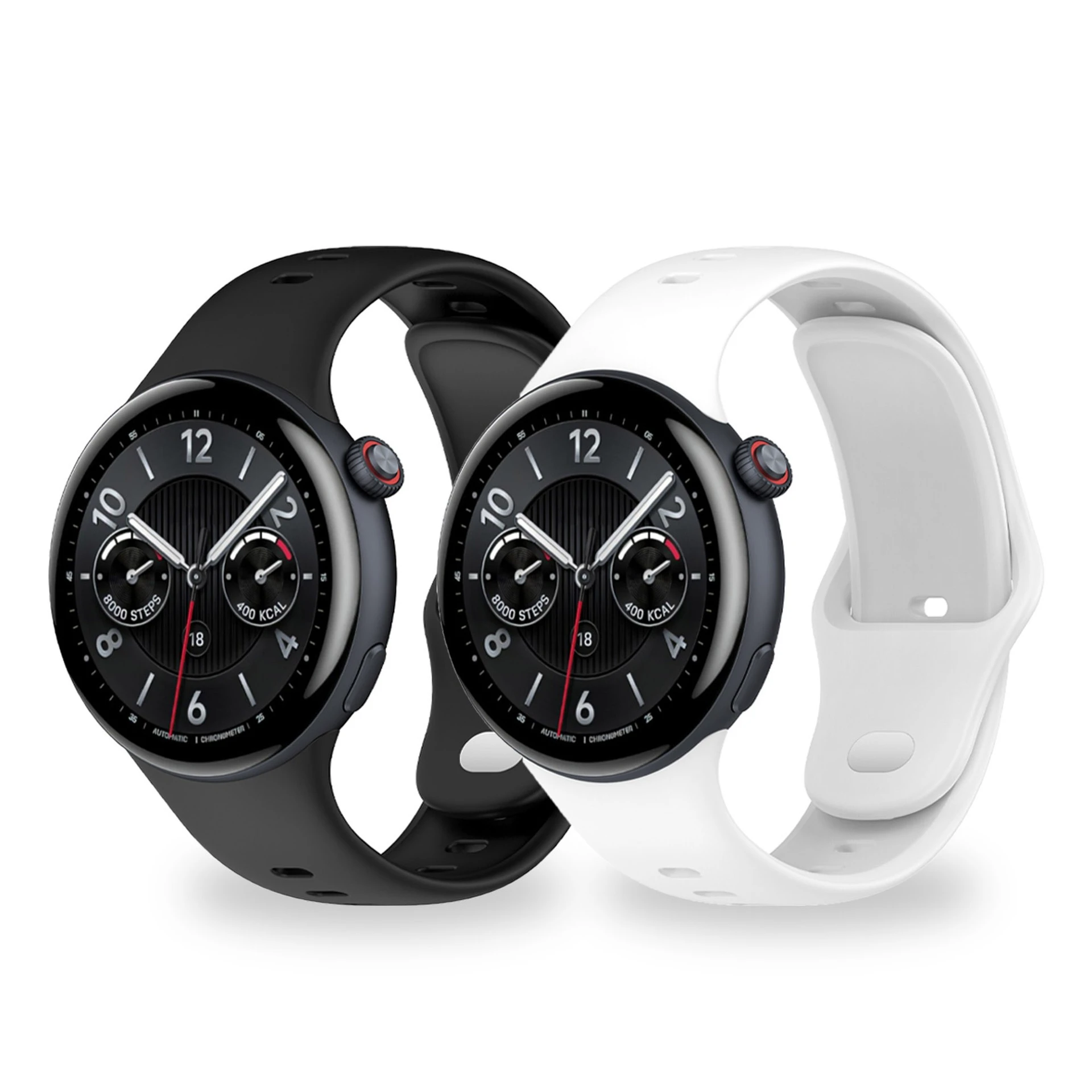Classic Solid Silicone Strap Suit for Vivo Watch 5 Colorful Silicone Strap with Reverse Clasp