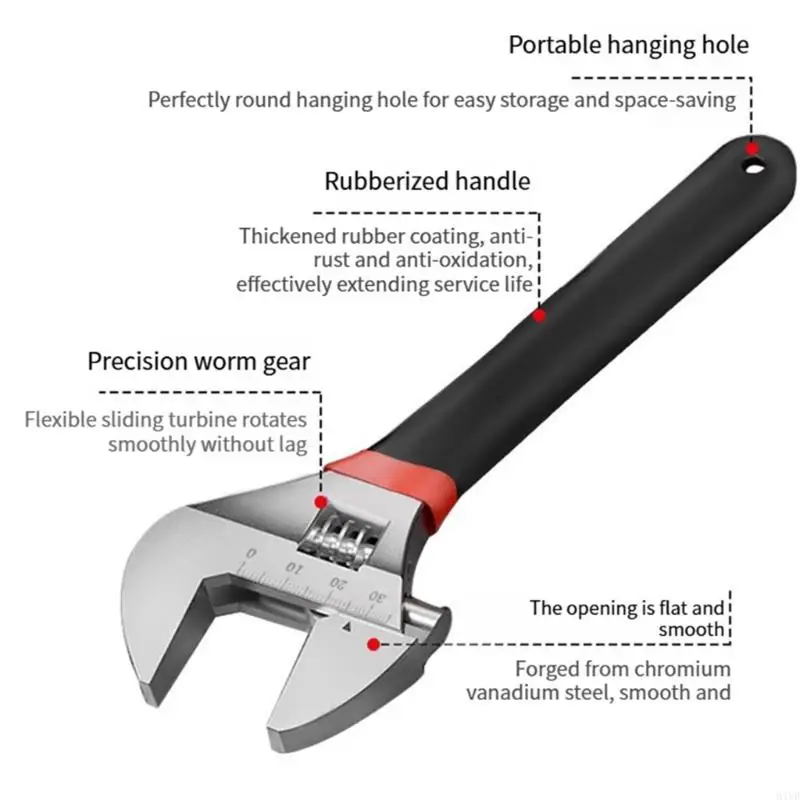 

Раздвижной разводной ключ. Плавная работа. Сверхмощный профессиональный инструмент M4YD.