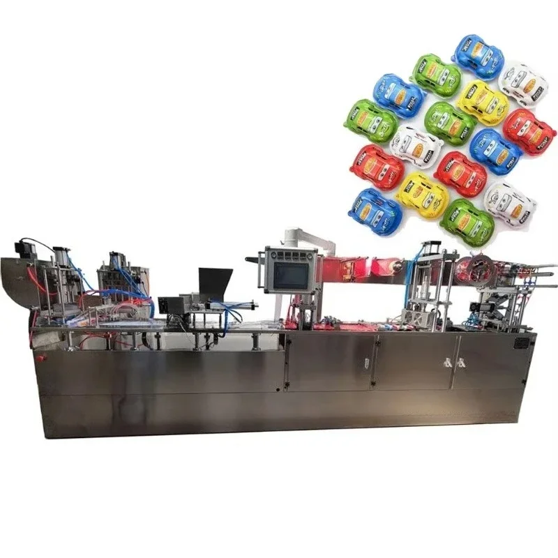 FL Automatic Chocolate Candy Surprise Kinder Joy Egg Packaging Blister Packing Machine for  lolly candy water sachet bags pouch