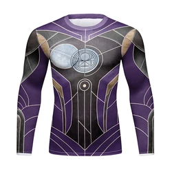 Cody Lundin High Quality Elasticity Muay Thai MMA BJJ Jiu Jitsu Rashguard Men's Compression Workout Fitness Kickboxing Clothing