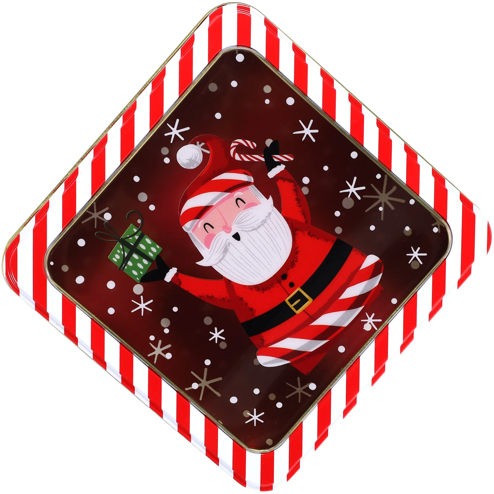 Christmas Tins with Lids Square Cookie Box (m20 Red Car) Gift Boxes Sweet Container