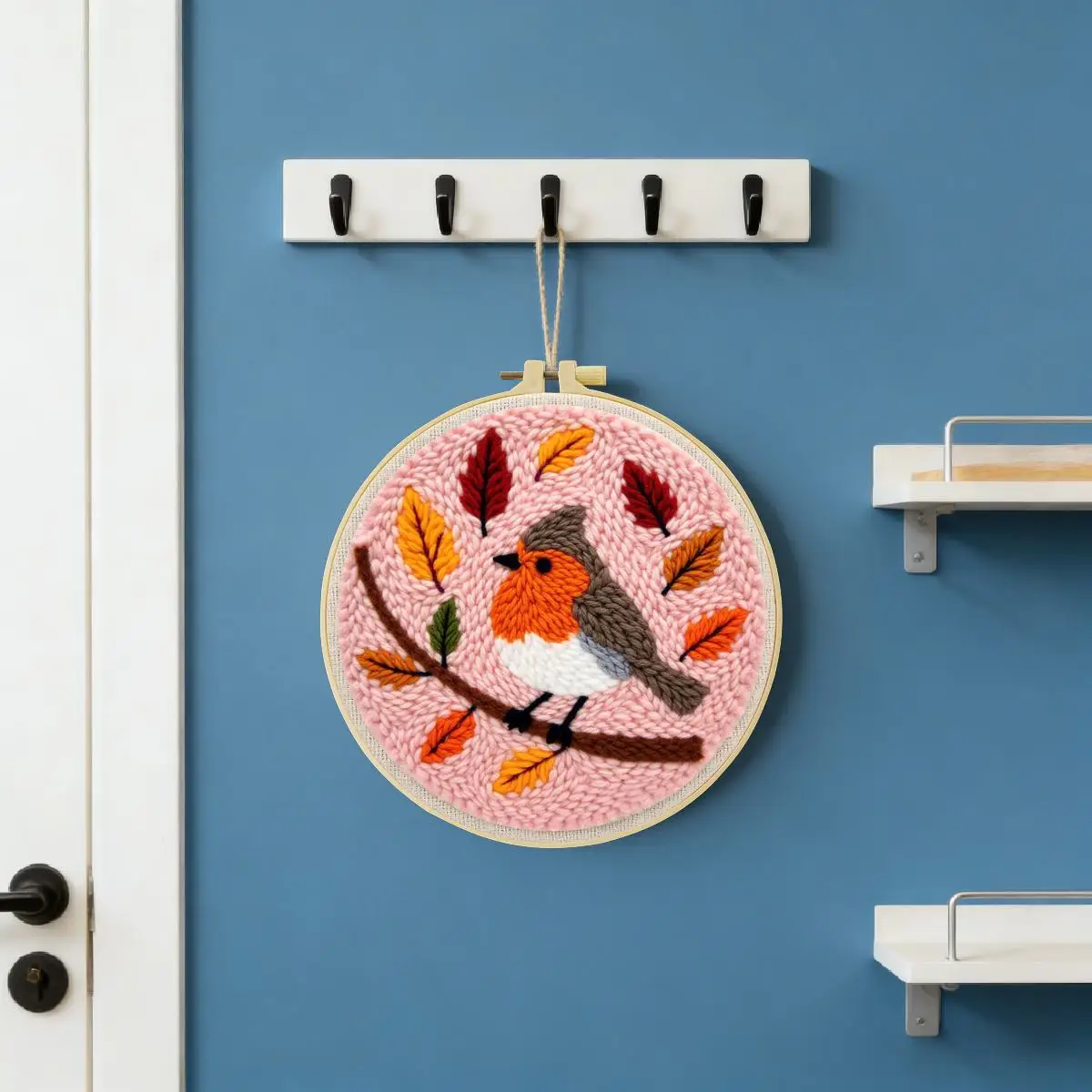 20X20CM/7,87 Zoll Insekten - Vögel Stanznadel-Stickset, Stickerei, gestrickte Stickerei, DIY handgemachtes Geschenk – Detail 5