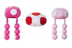 Boy Toad Costume Kids Super Brothers Cosplay Full Set with Hat Luigi Peach Toad Daisy Rosalina Yoshi Cartoon costume