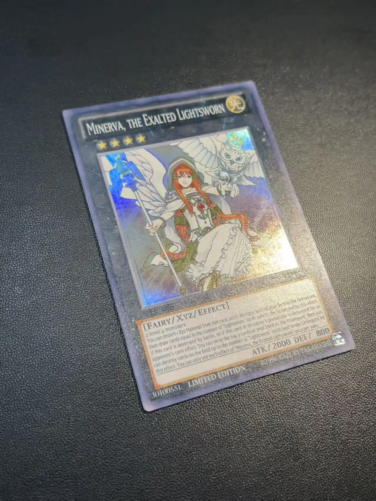 Yu-Gi-Oh!Championship Series 2015 Minerva, the Exalted Lightsworn YCSW-EN008 Super Rare/SR DIY Customize Game Card (No Original)