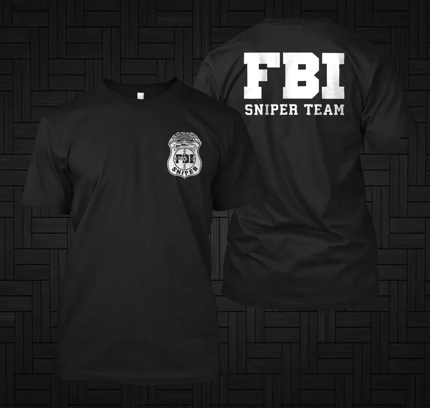Custom FBI Sniper Team T-Shirt. Summer Cotton Short Sleeve O-Neck Mens T Shirt New S-3XL