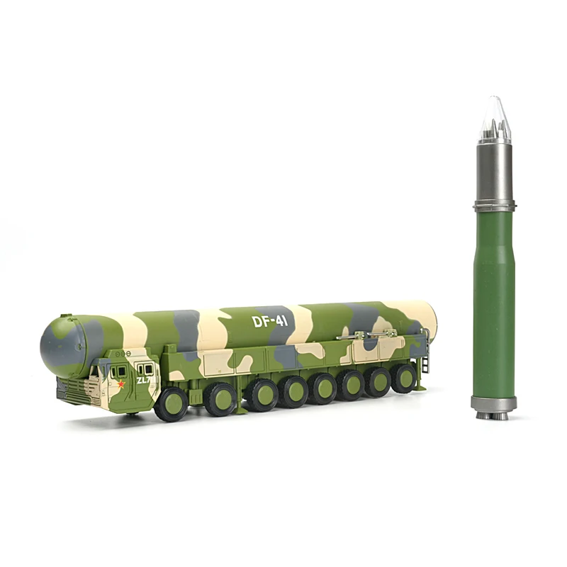Model wojskowy 1/72, klocki konstrukcyjne, chińska rakieta balistyczna międzykontynentalna DF-41, model do składania, zabawka kolekcjonerska.