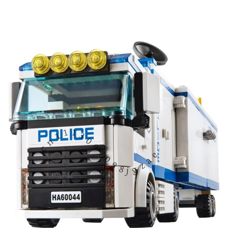 

Набор гранулированных строительных блоков City Series, 375 деталей: мобильная полицейская станция, полицейская машина, детский подарок, игрушка для сборки