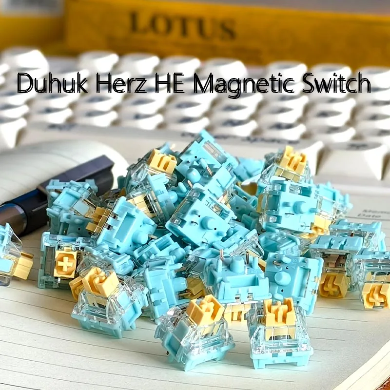 

HAIMU Sea Salt Lemon Silent Pro Switch 5 Pin Linear Hot Swap Mute Mechanical Keyboard Custom Game Switches Factory Lubrication