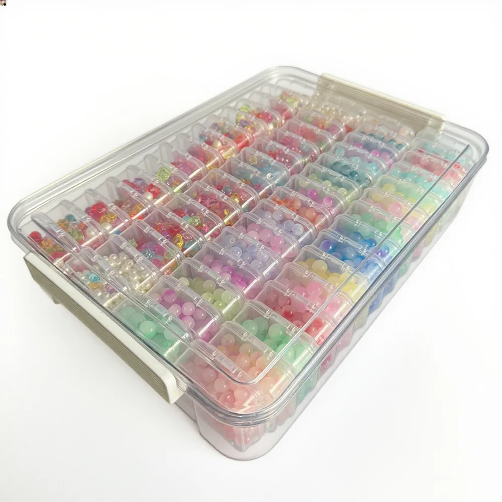 새로운 60칸 다이아몬드 페인팅 보관함, 네일아트 주얼리 모자이크 보관 용기, 다용도 보관 케이스