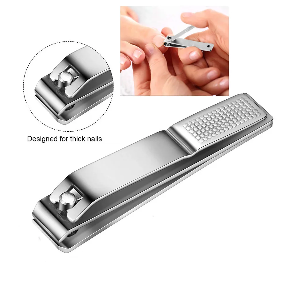 

2022 Large Toenails Clippers Straight Edge Toenails Clippers Stainless Steel Nails Cutters for Men Women Thick Nails