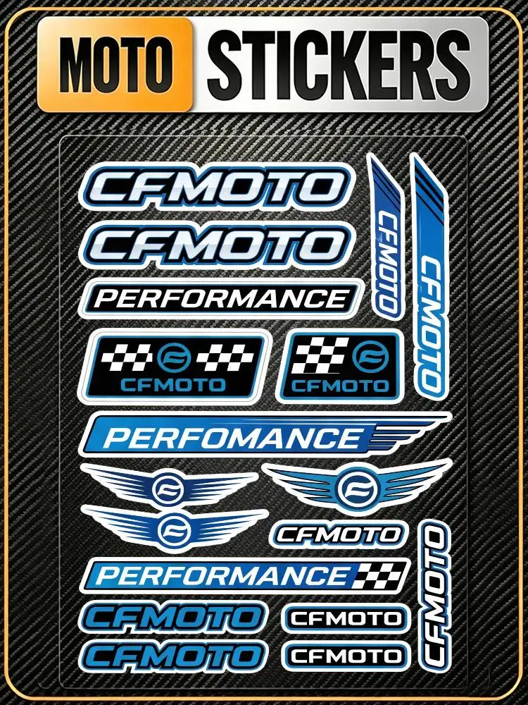 FOR CFMOTO Durable Waterproof Reflective Decor Sticker Scratch Cover For Motorcycle Car Helmet Fridge Accessories