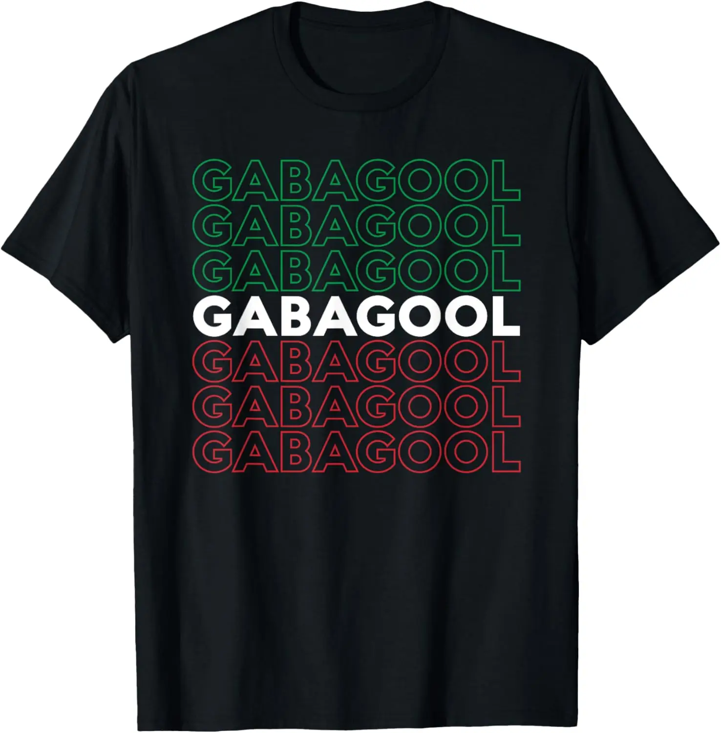 

Gabagool Fortina Pizza Retro Colors Italy Flag T-Shirt