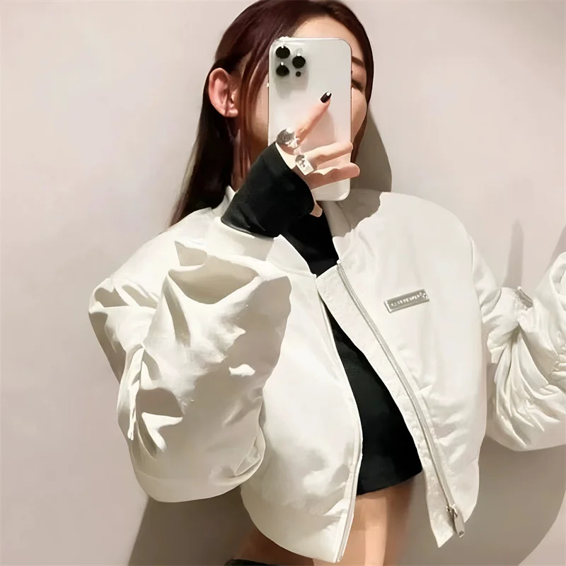 Spring Autumn Jacket Women's Korean Style Design Street Casual Baseball Outerwear Short Flight Slim Coat Top Jacket Female
