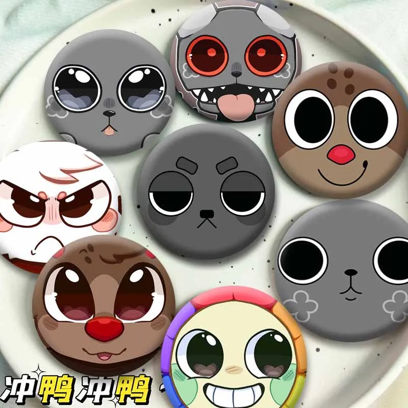 Game Peripheral Characters Brooch on Clothes Bag Vee Pebble Bobette Shelly Cartoon Badge Collectible Lapel Pin Fans Jewelry Gift