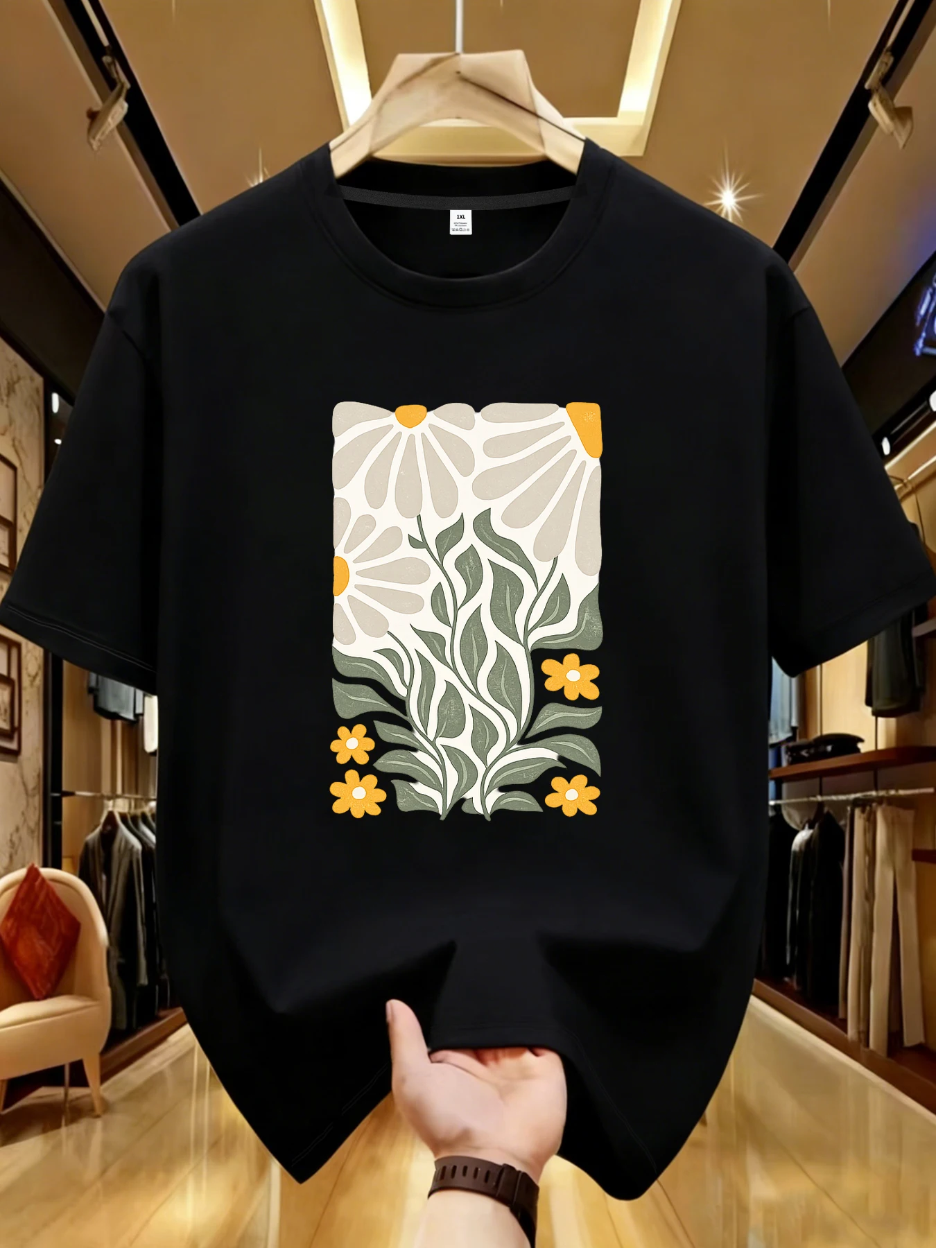 

【WDS01113】Creative printing plus size women's T-shirt summer casual street fashion women's Joker short sleeve T-shirt