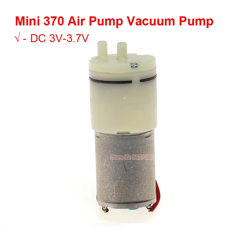 370 Mini Air Pump DC 3V 3.7V Vacuum Pump Booster for Beauty Instrument Medical Treatment Breast Pump Fish Tank Fishing Outdoors