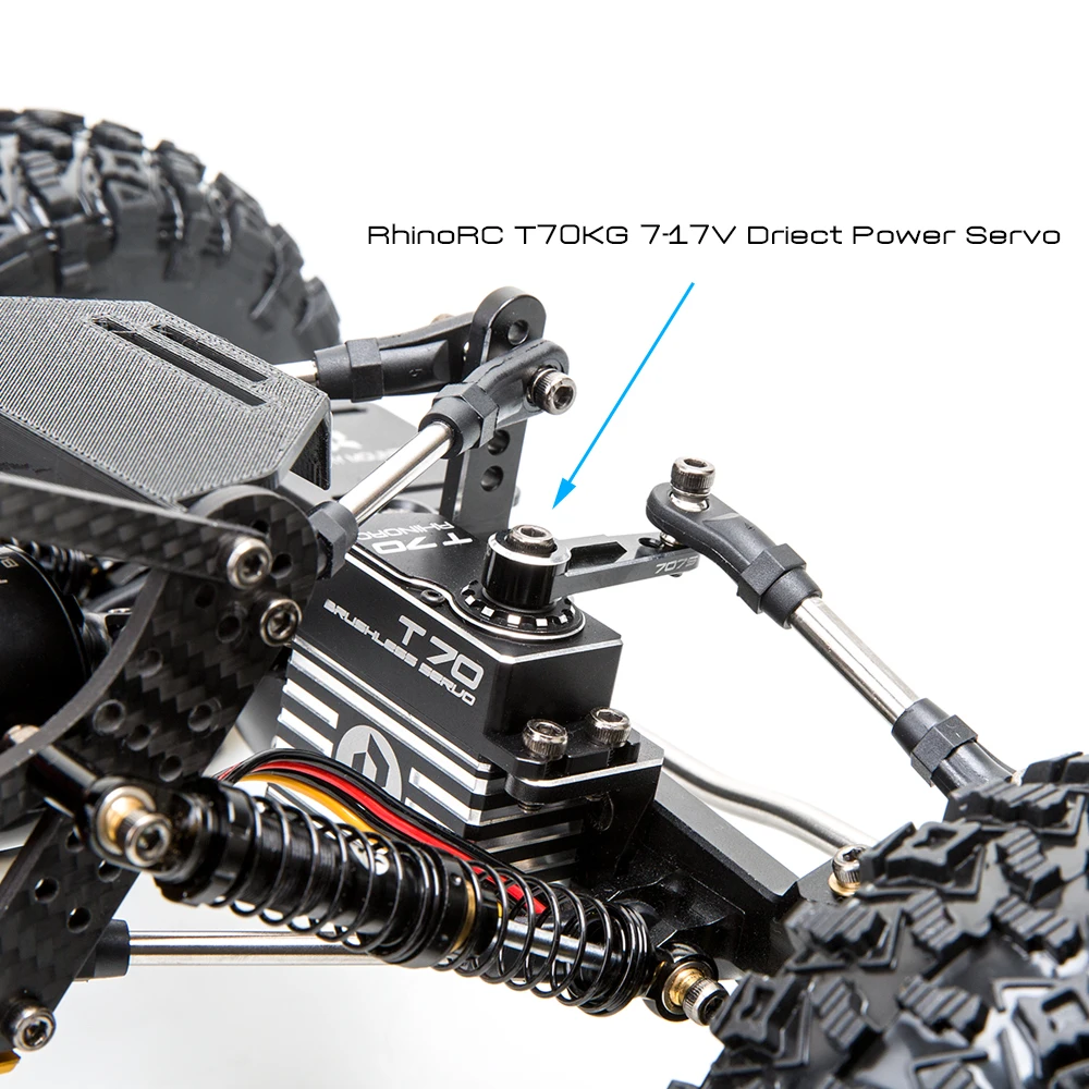 RhinoRC W1 Chassis 317 mm 1/10 Shafty Crawler Rig Rhino Rhino W1 RTR Edition