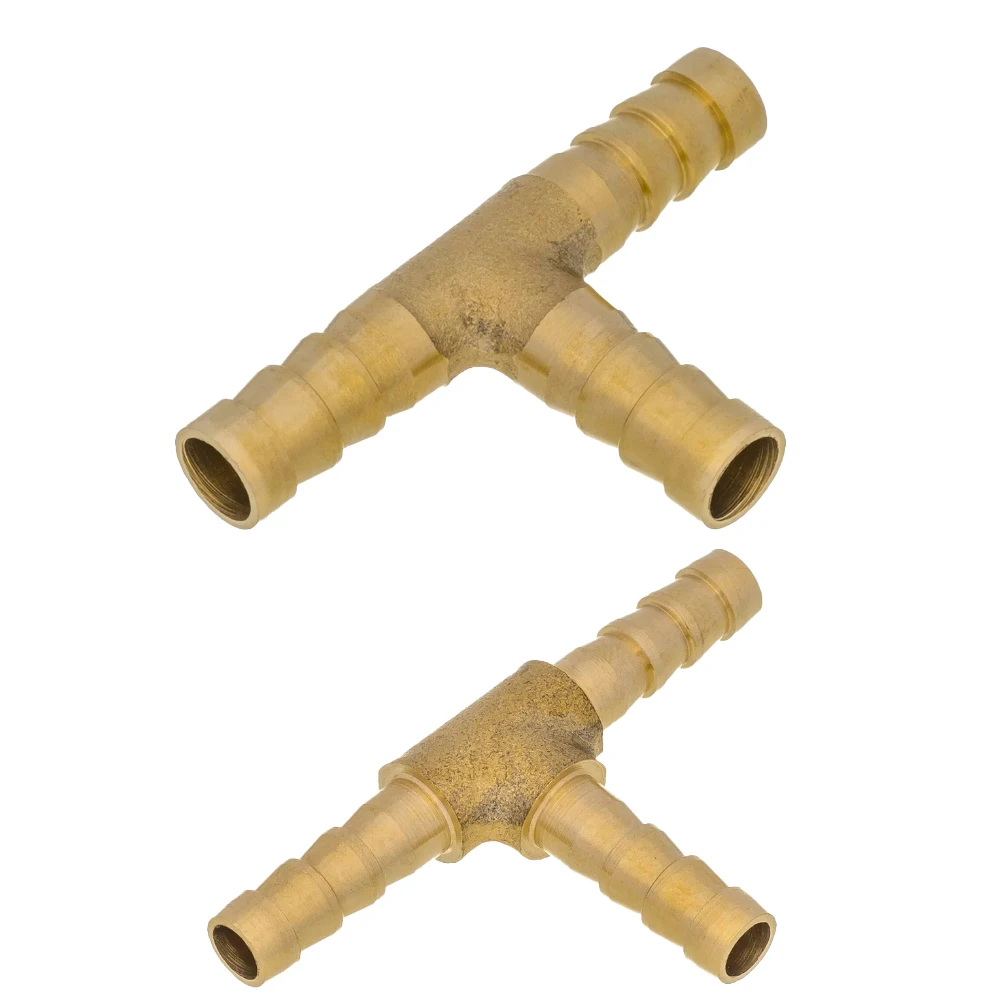 

6 мм 8 мм Т-образный латунный 3-ходовой колючий тройник, разветвитель, фитинг для трубки, соединитель для шланга, разъем адаптера для воды, газа, масла
