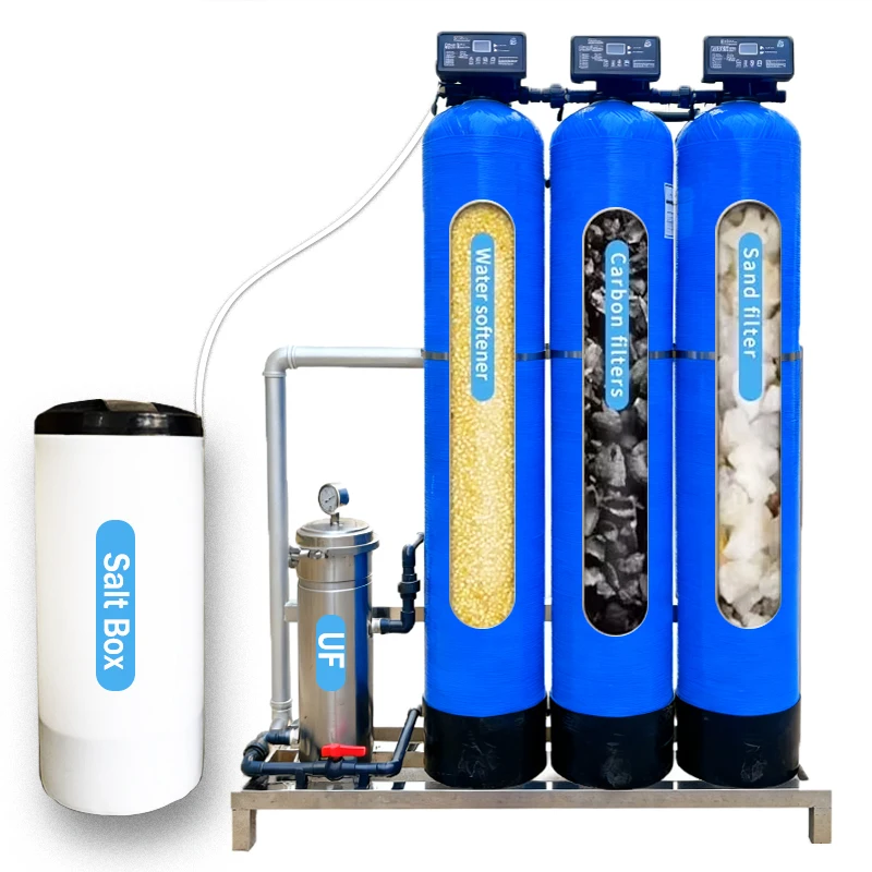Whole-house Water Softener With Sediment Filter Activated Carbon (Odor & Chlorine) 1000L/Hour Home Use & Manufacturing Plant