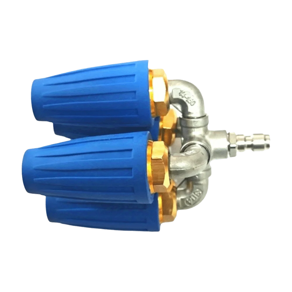 360-Degree Rotation Pressure Washer Nozzles 4000 PSI Multifunctional Rotating Pressure Washer Nozzle Powerful Spray