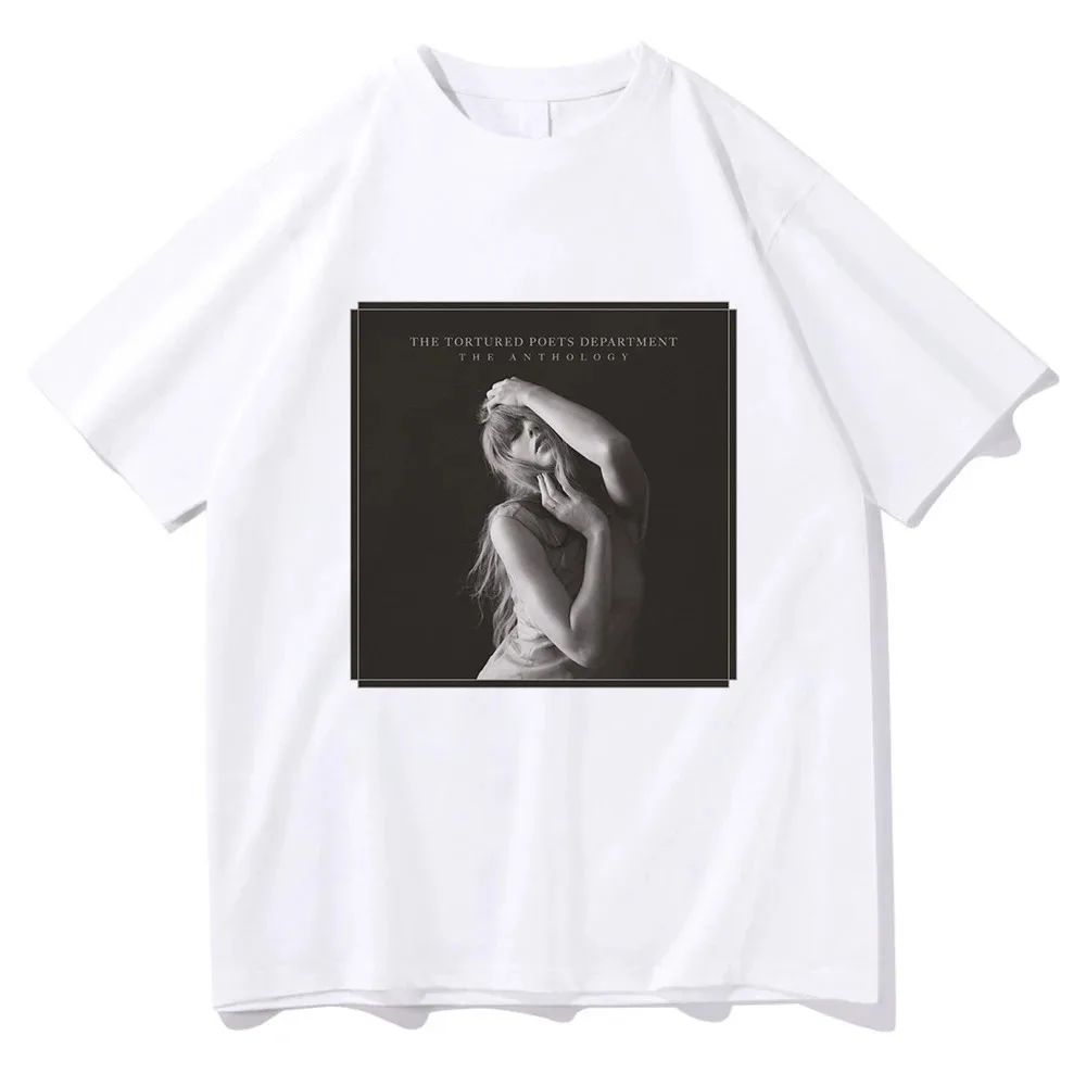 

Album The Tortured Poets Department Fortnight Men T Shirt Aesthetic TTPD Round Neck Short Slevee Women Vintage Cotton T Shirts