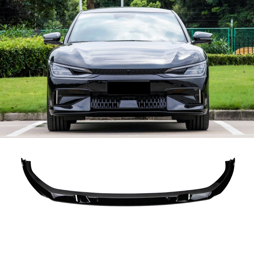 Car Front Bumper Lip Spoiler Diffuser Splitters Body Kit Aprons Cover Guard Trim For Kia EV6 GT GT-line 2021 2022 2023