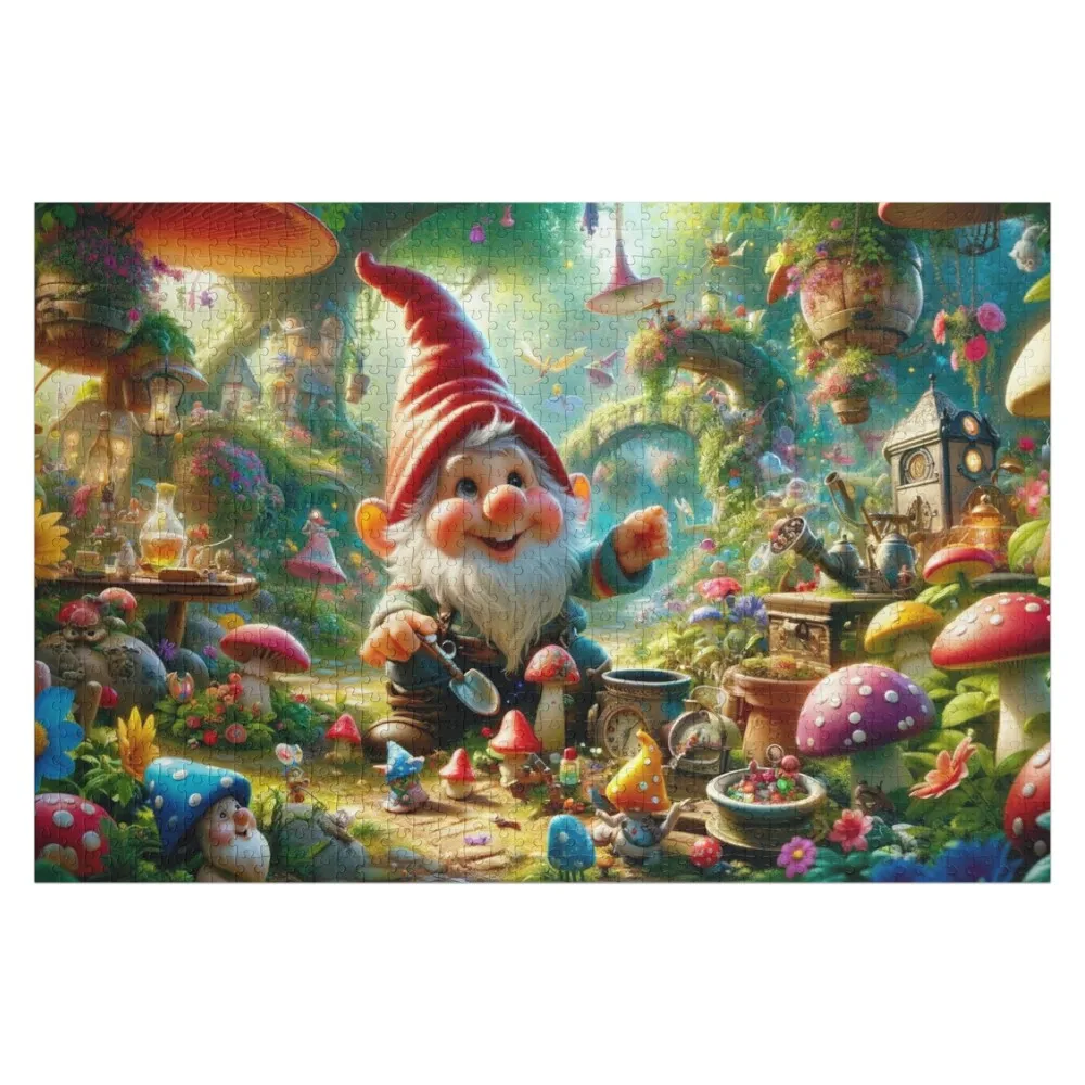 

Gnome in the Forest and Its Magical Inhabitants Jigsaw Puzzle Customizeds For Kids Children Woodens For Adults Puzzle