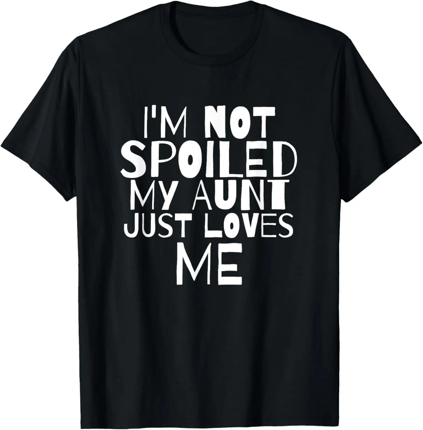 

Футболка «I Not Spoiled My Aunt Just Loves Me Auntie» для детей Футболка