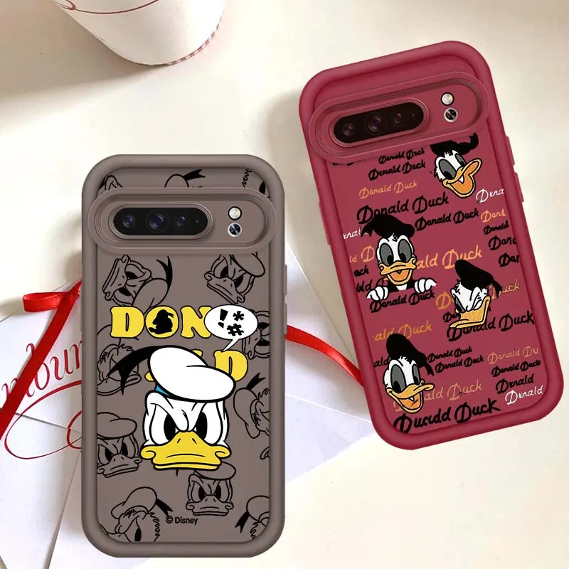 

Disney Donald Duck Cute For Google Pixel 9 8A 8 7 7A Pro XL 5G Eye Ladder Soft TPU Shockproof Cover