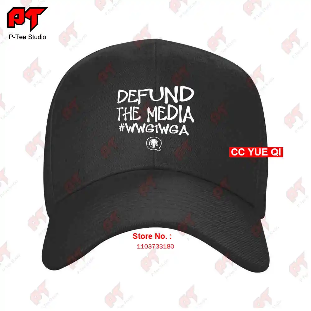 Defund The Media Wwg1Wga Baseball Caps Truck Cap FUGM