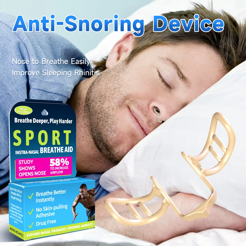 Nasal Dilator Anti Snoring Device Silicone Nose Clip Improve Sleep Sleeping Aid Device Anti-Snoring Breath Preventing Snoring