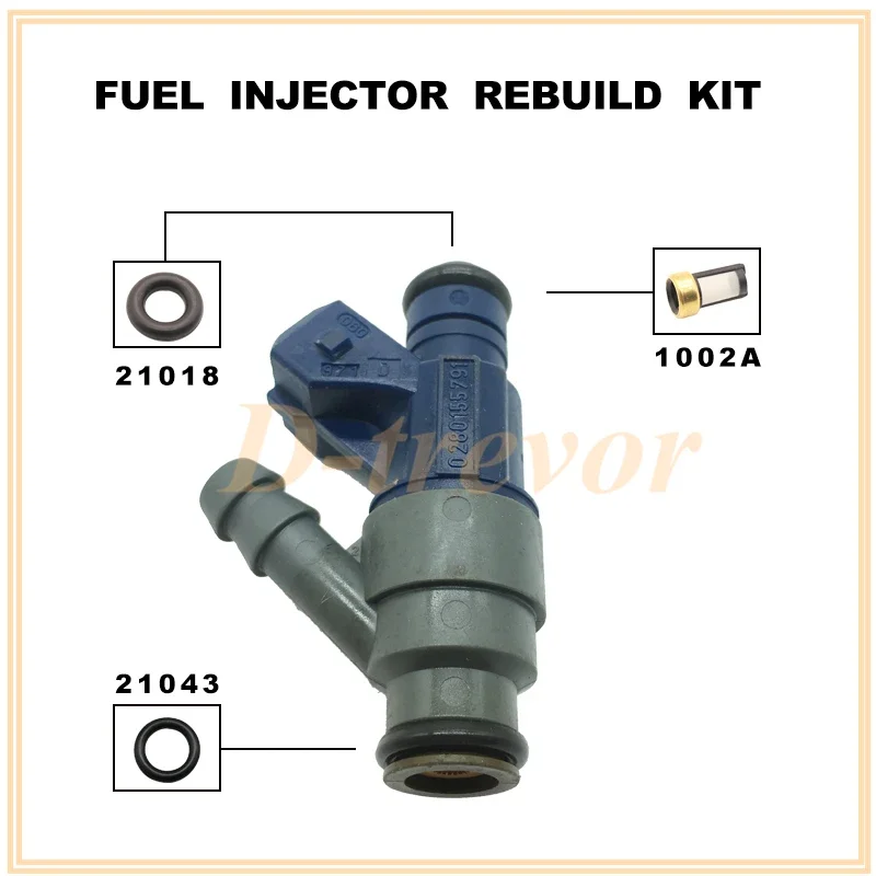 Fuel Injector Repair Kits for 0280155791 for Volkswagen Beetle Golf Jetta 98-2001 2.0L AEG  06A906031C