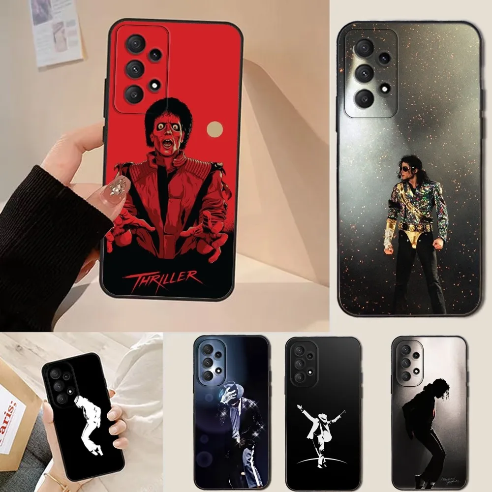 

M-Michaels Dancer J-Jackson Phone Case For Samsung Galaxy A13,A21s,A22,A31,A32,A52,A53,A71,A80,Soft Black Shell