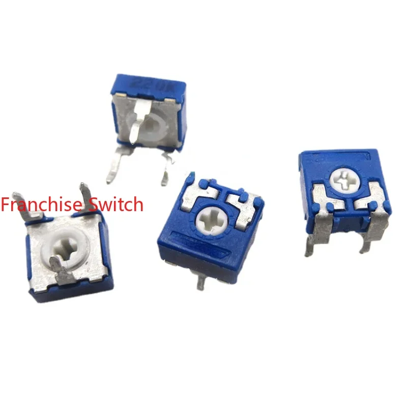 

10PCS Potentiometer PT06-220K 15K 50K Horizontal Cross Hole Adjustable Resistance Fine Adjustment