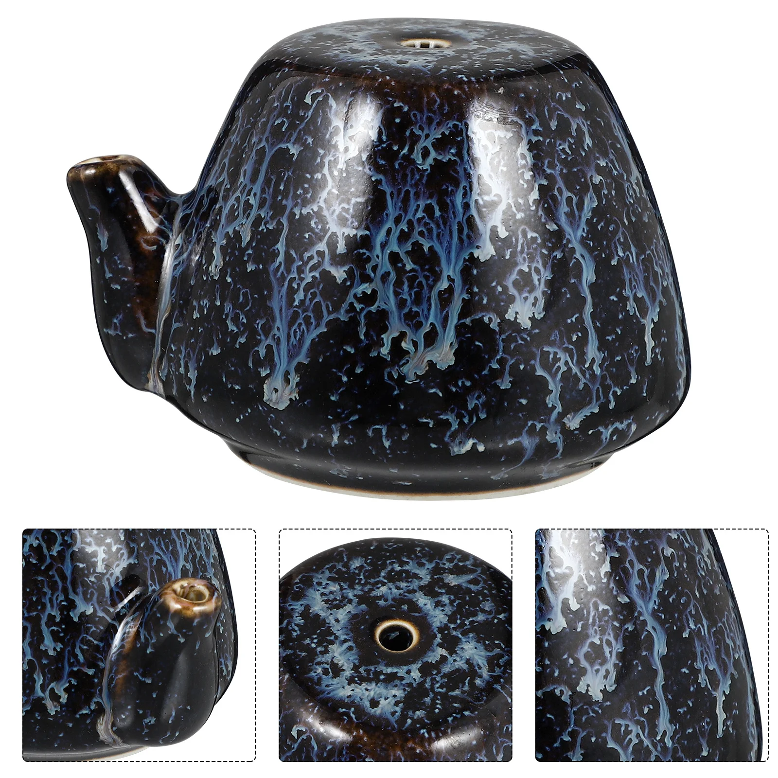 1Pcs Ceramic Calligraphy Water Dropper Ink Droplet Smooth Edges Easy Clean Portable Art Supply for Ink Grinding Accessories Home