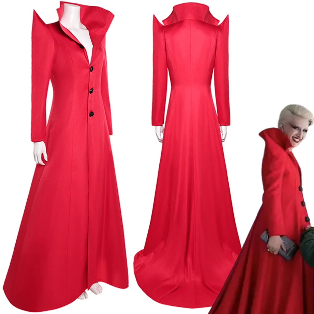 

Fantasia Sandmen Ethel Cripps Cosplay Red Long Coat 2025 TV Disfraz Costume Adult Women Fantasy Halloween Carnival Party Outfits