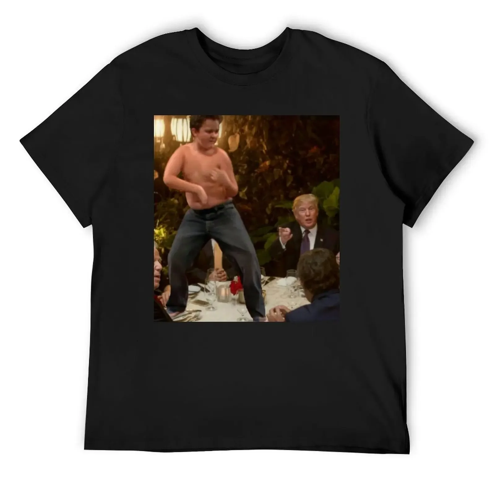 Gibby At Trump's Dinner Meme T-Shirt anime stuff cheap stuff luxury clothes men