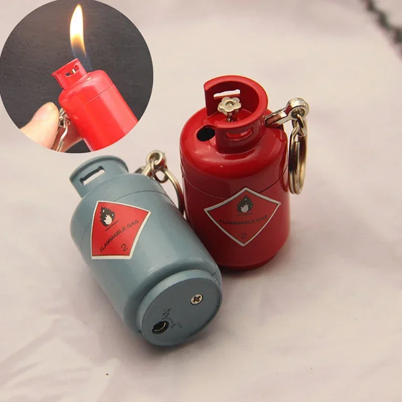 Creative Hammer Fire Extinguisher Cigarette Lighters Mini Keychain Butane Jet Gas Lighter Smoking Accessories for Friends