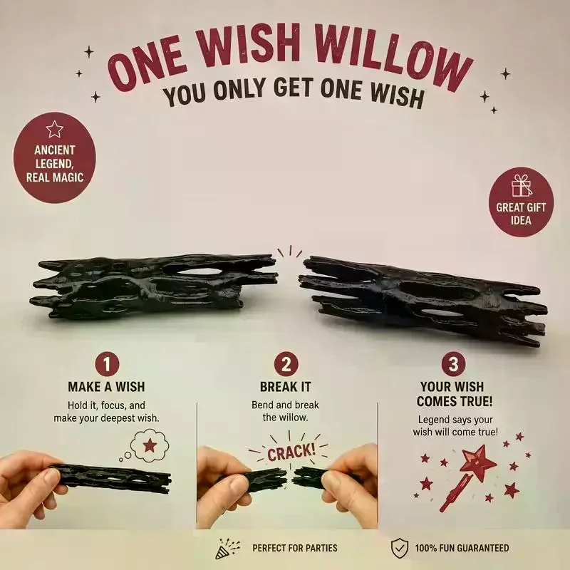 Wish Willow Stick 3D Printed Tree Staff Figurines Miniatures Make A Magic Home Decor Gift