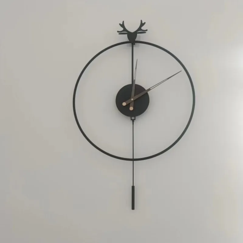 Interior Aesthetic Wall Clock Korean Nordic Mural Luxury Creative Simple Fashion Wall Watch Restaurant Horloge Home Decoration